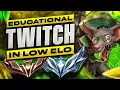 How to play Twitch in low Elo - Twitch ADC Gameplay Guide League of Legends