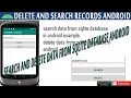 search and delete data from sqlite database in android studio example android sqlite tutorial
