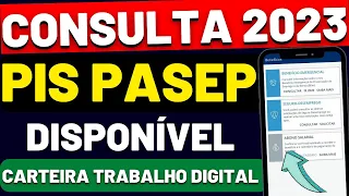 PIS PASEP 2023 CONSULTA ESTÁ DISPONÍVEL? CARTEIRA DE TRABALHO DIGITAL