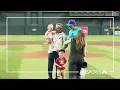 Mark Curtis throws out first pitch before D-Backs vs Dodgers