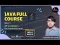 JAVA INTRODUCTION IDE INSTALLATION APPLICATIONS OF JAVA OUR FIRST JAVA CODE JAVA LEC 1