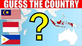 Guess The Asian Countries On The Map Geography Quiz Challenge