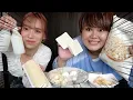 ホワイトデーだから白い食べ物を爆食いさせてもろて!!!