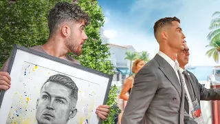 رونالدو تحداني ابحث عنه لاعطيه رسمتي دندنها
