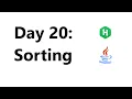 Hackerrank Day 20 Sorting Solution - Java 8 30 Days Of Code Hackerrank