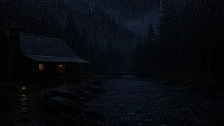 (No Ads) Rain Sounds for Deep Sleep | All Night Black Screen