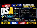 Welcome to Day 16 of our 200-Day Live DSA in Python Challenge Rearrange Array Elements by Sign