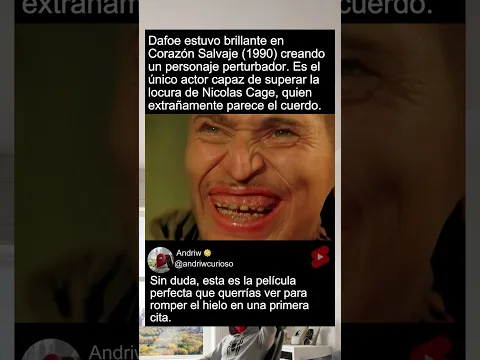 Dafoe estuvo brillante en Corazón Salvaje (1990) creando un personaje perturbador...