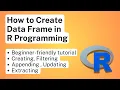 How to Create a Data Frame in R Programming Tutorial for Beginners