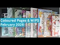 Completed February 2026 Coloring Pages Works in Progress