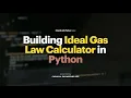 Creating an Ideal Gas Law Calculator in Python Python ChemE ChemEnggLife