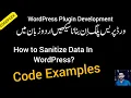 How to Sanitize Input Data in WordPress Code Examples CODOPLEX