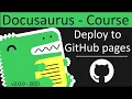 Deploy Docusaurus 2 on GitHub pages - publishing it for free