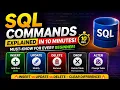 SQL Commands Full Tutorial INSERT UPDATE DELETE ALTER Explained Beginner