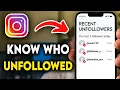 How to Know Who Unfollowed You on Instagram 2026