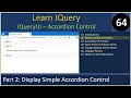 JQueryUI Accordion Part 2 - Create Accordion JQuery Tutorials