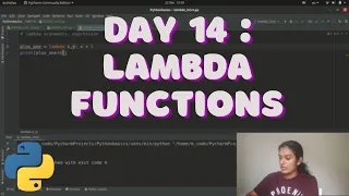 Day 14 Lambda Function