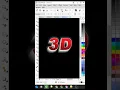 CorelDRAW Realistic 3D Text Effect Easy Shadow Gradient Trick