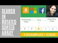 Search in Rotated Sorted Array Search Rotations Leetcode 33