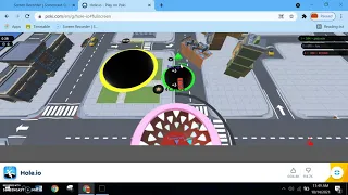 playing hole io on poki FIRST TIME FUN