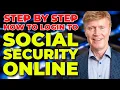 How To Login to Social Security Online Step By Step SSA login Walkthrough