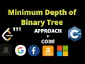 Minimum Depth of Binary Tree Leetcode Leetcode 111 Leetcode october challenge