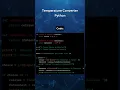 Temperature Converter in Python
