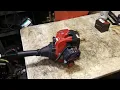 murray m2500 trimmer carburetor fuel line repair and adjustment