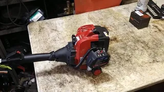 murray m2500 trimmer carburetor fuel line repair and adjustment