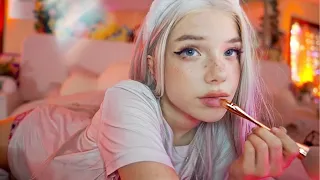ASMR Your Cute GF Comforts You in Bed roleplay