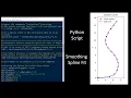 Python Tutorial How to Read Data File Fit Spline Integrate Calc Ship Hull Section Properties