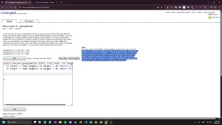 CodingBat groupSum Java Recursion