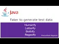 Java Faker - Generate Test Data within range within list with regex user personal data