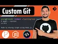 I made my own git using Node js and you can make too
