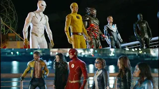 team flash vs eobard thawne zoom savitar godspeed final fight 4k the flash 9x13