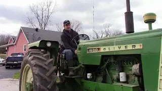 Bush hogging with 1600 Oliver