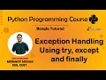 13 Try Except and Finally in Python Python Bangla Tutorial - Mrinmoy Modak