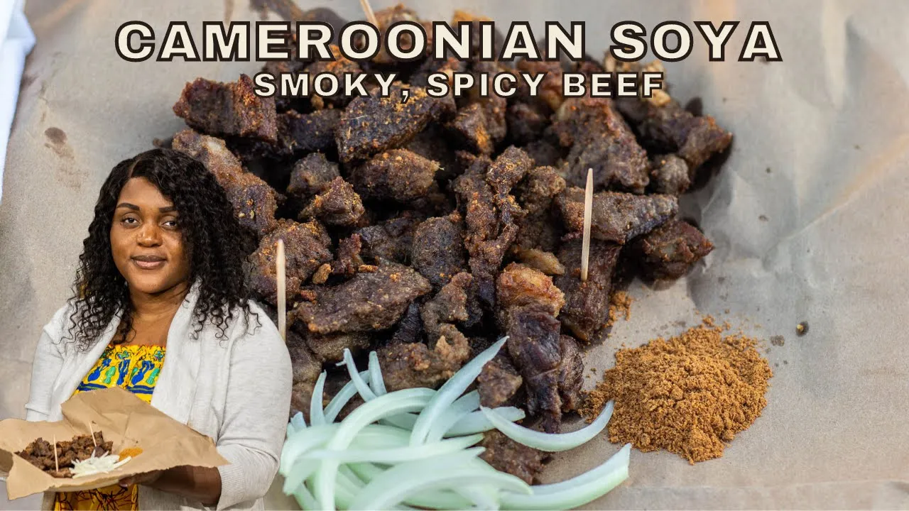 The Best Cameroonian SOYA    No Skewers, No Grill    Easy street food grilled meat!