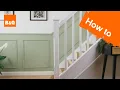 How to create wall panelling up a staircase DIY