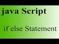 if else Statement in JavaScript in Urdu Hindi