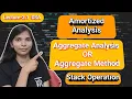 Lec 2 1 Amortized Analysis Aggregate Analysis for Stack Operation DSA
