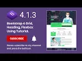 Bootstrap 4 Grid heading flexbox Using tutorial Covid - 19 PSD To Bootstrap4 2020