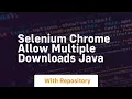 selenium chrome allow multiple downloads java