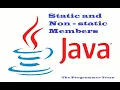Static and Non static members in Java Core Java Lecture 19