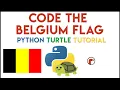 Python Turtle - Code the Belgian Flag Tutorial