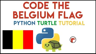 Python Turtle - Code the Belgian Flag Tutorial