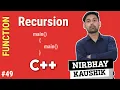 Recursion Of Function In C With Example Find Factorial Using Recursion In Hindi By Nirbhay