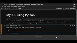 MySQL using Python - Introduction and Connection Establish