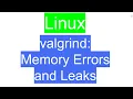 valgrind Find Memory Errors and Leaks