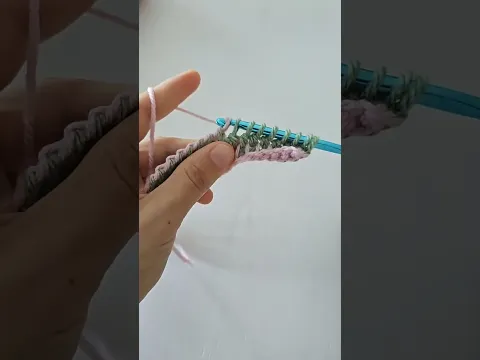 Mira qué lindo!!! 😱 así queda el Colorwork en Crochet Tunecino